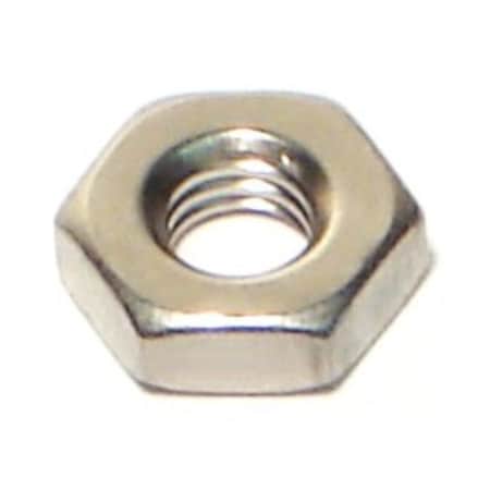 Midwest Fastener Hex Nut, #10-32, 18-8 Stainless Steel, Not Graded, 30 PK 63803